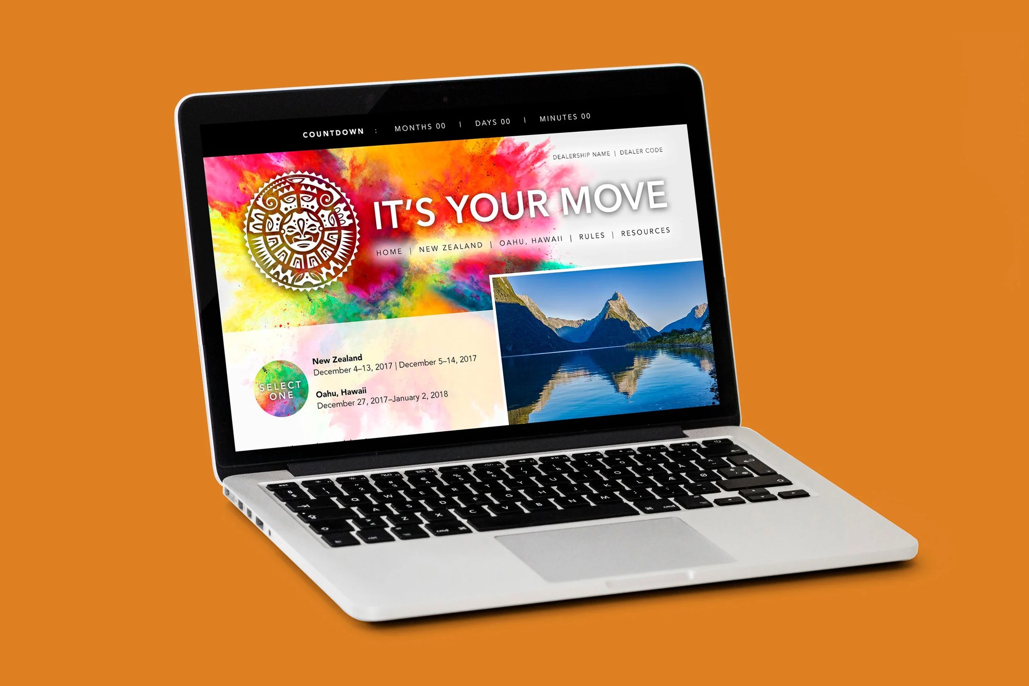 It's Your Move website shown on a laptop