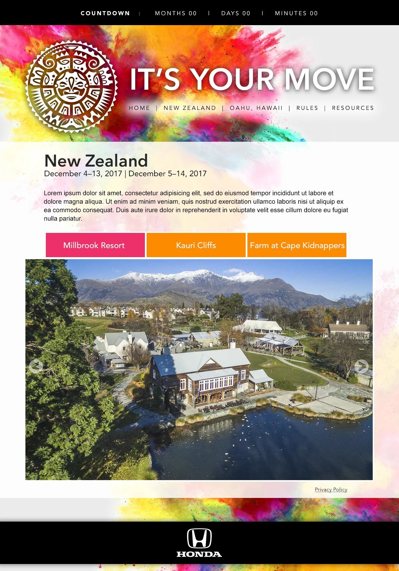 It's Your Move New Zealand destination page