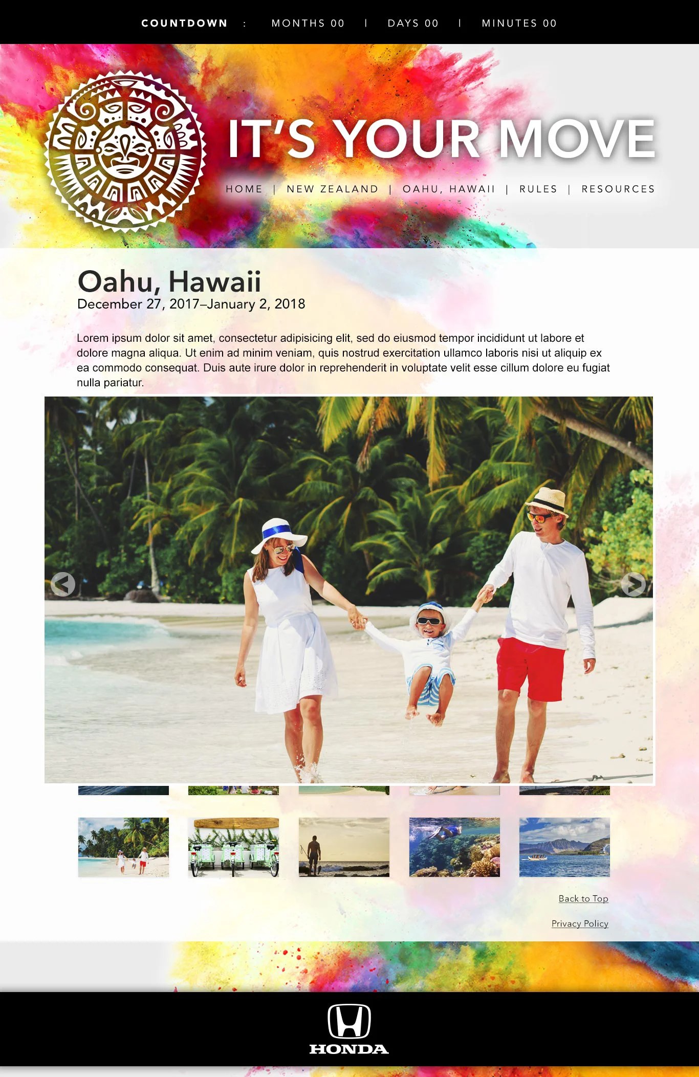 It's Your Move Oahu, Hawaii destination page