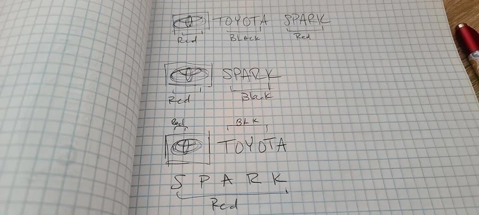 Logo lockup sketches